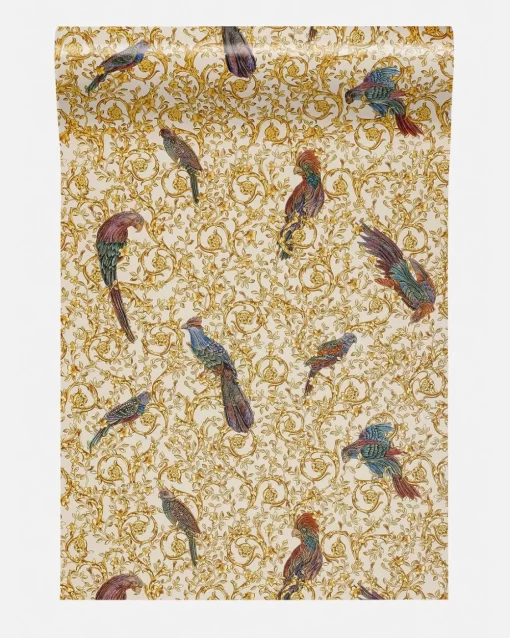 Outlet Tapete Im Barocco Birds-Print Wandtapete