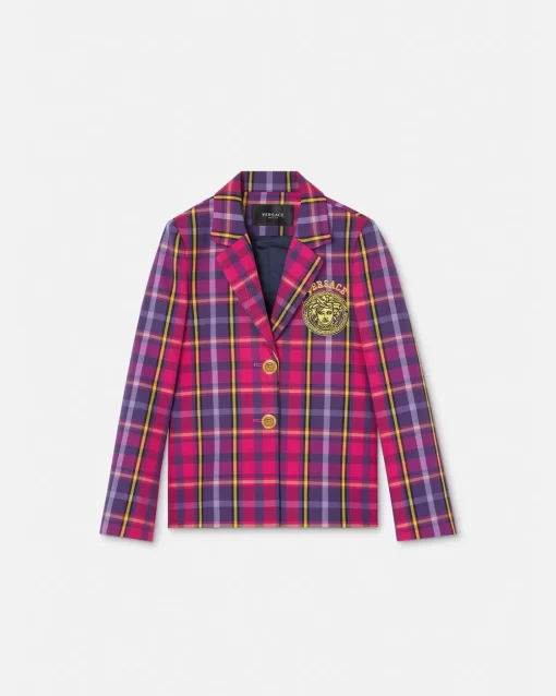 Online Tartan Kids Medusa Blazer Kinder Bekleidung