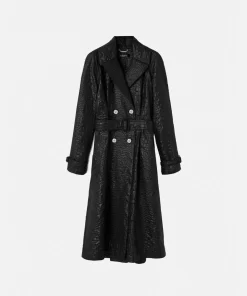 Shop Trenchcoat Aus Cloquet In Kroko-Lack Damen Jacken & Mäntel