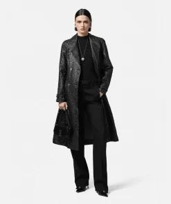 Shop Trenchcoat Aus Cloquet In Kroko-Lack Damen Jacken & Mäntel