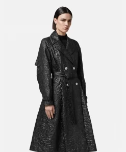 Shop Trenchcoat Aus Cloquet In Kroko-Lack Damen Jacken & Mäntel