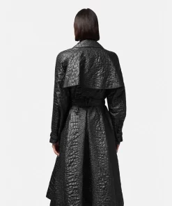 Shop Trenchcoat Aus Cloquet In Kroko-Lack Damen Jacken & Mäntel