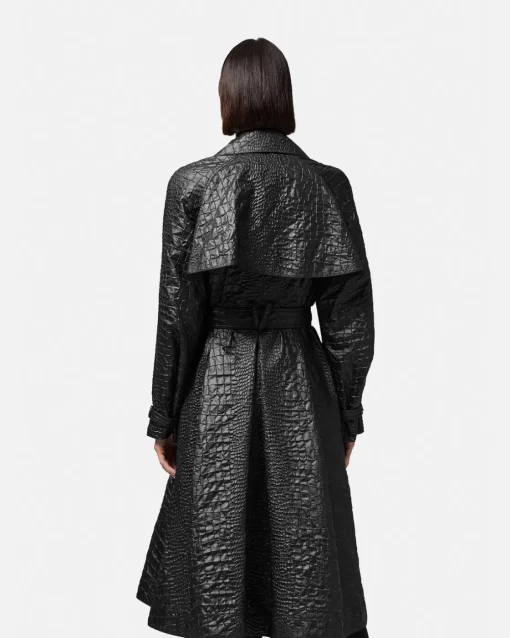 Shop Trenchcoat Aus Cloquet In Kroko-Lack Damen Jacken & Mäntel