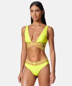 Fashion Triangel-Bikinioberteil Mit Greca-Bordure Damen Bademode