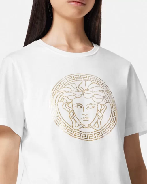 Online T-Shirt Mit Medusa-Motiv Damen T-Shirts & Sweatshirts