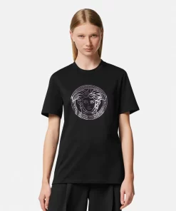 Fashion T-Shirt Mit Medusa-Motiv Damen T-Shirts & Sweatshirts