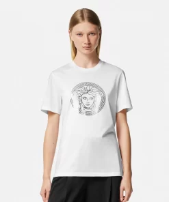 Cheap T-Shirt Mit Medusa-Motiv Damen T-Shirts & Sweatshirts