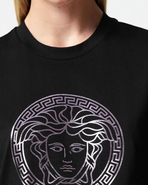 Fashion T-Shirt Mit Medusa-Motiv Damen T-Shirts & Sweatshirts