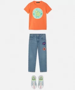 New Varsity Kids Jeans Mit Stickerei Kinder Bekleidung