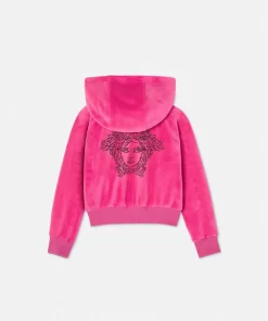 New Logo Kids Hoodie Aus Samt Kinder Bekleidung