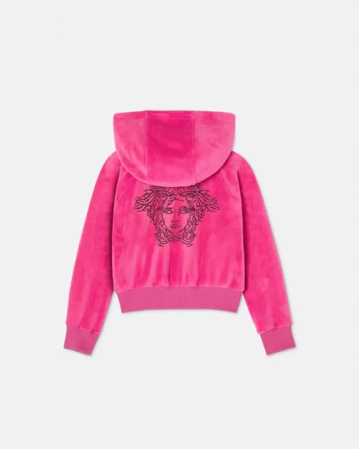 New Logo Kids Hoodie Aus Samt Kinder Bekleidung