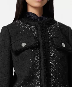 Online Verzierte Tweedjacke Damen Anzüge