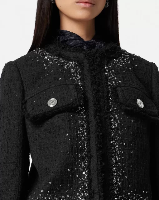 Online Verzierte Tweedjacke Damen Anzüge