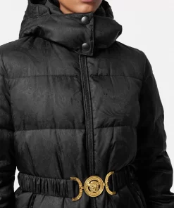 Online Wendbare Barocco Jacquard-Pufferjacke Damen Jacken & Mäntel