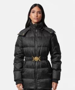 Online Wendbare Barocco Jacquard-Pufferjacke Damen Jacken & Mäntel