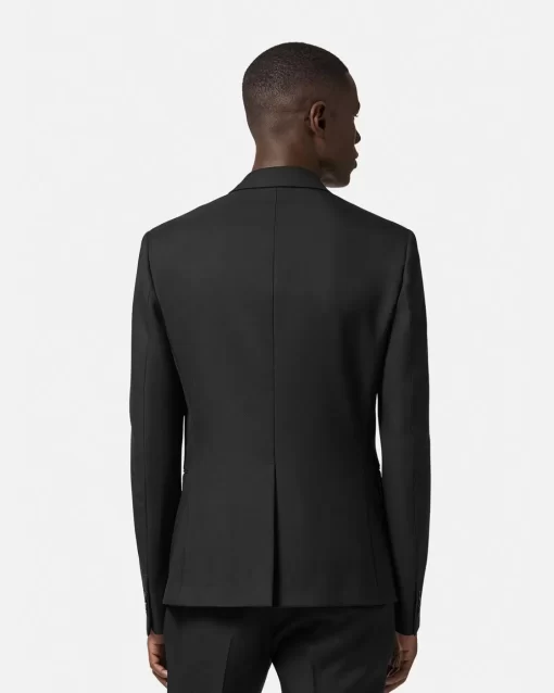 Discount Zweireihiger Wollblazer Herren Blazer & Anzüge